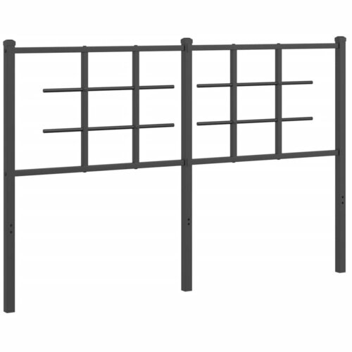 vidaXL Metalno uzglavlje crno 140 cm Cene