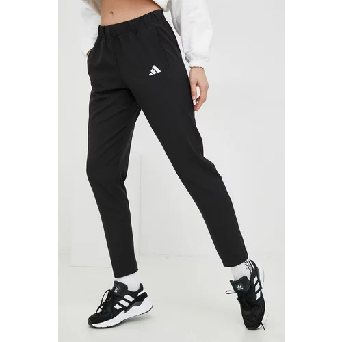 Adidas Hlače za vadbo ženski, črna barva