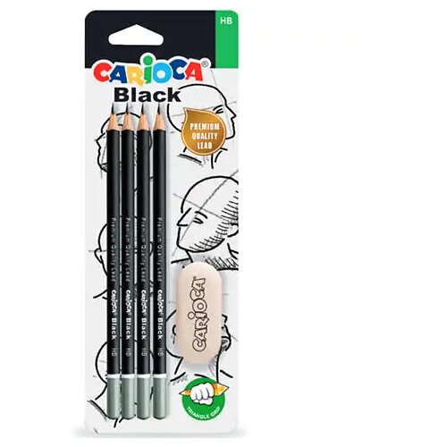 Carioca Carioca: Premium HB komplet grafitnih svinčnikov z radirko Cene