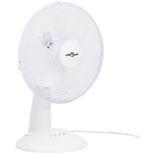 vidaXL Namizni ventilator 3 hitrosti 30 cm 40 W bel, (20722915) Cene