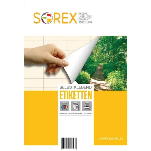  Etikete Sorex okrugle - Ø 85 mm, 100/1