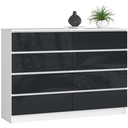 AKORD KOMODA K140 8SZ CLP GRAFITNI GLE&amp;Scaron;T, (21703226) Slike