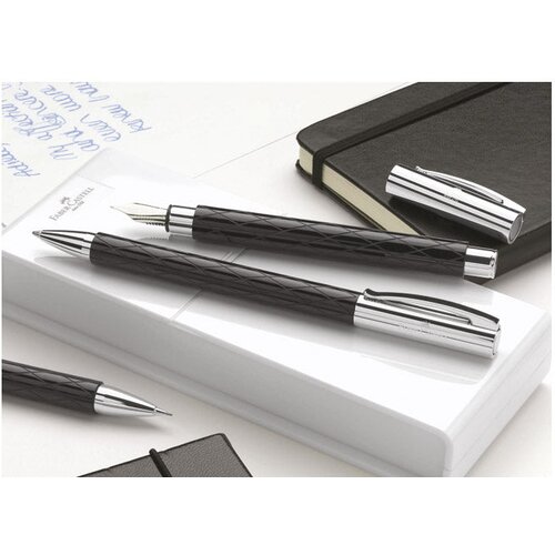 Nalivpero AMBITION RHOMBUS (F) FABER CASTELL 148921 CRNO Slike