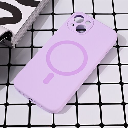 Torbica Magsafe Pure color za iPhone 15 6.1 lila Slike
