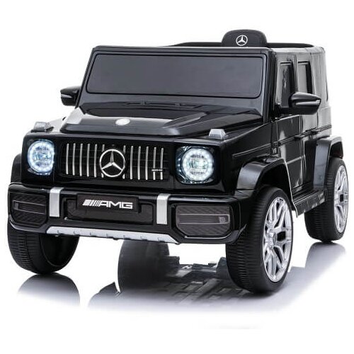  Dečiji džip Mercedes G63 crni sa mekim gumama i kožnim sedištem Cene