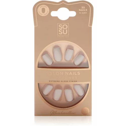 SOSU Cosmetics Salon Nails umetni nohti odtenek Marshmallow 30 kos