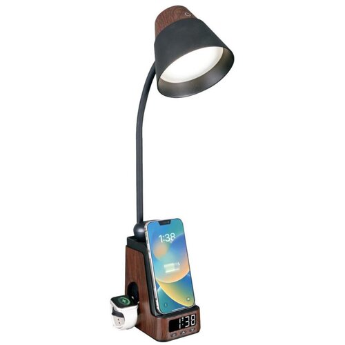  Immax 08999L - LED+CCT prigu&scaron;iva stona lampa sa bežičnim Qi punjenjem IDEAL LED/8W/230V braon Cene