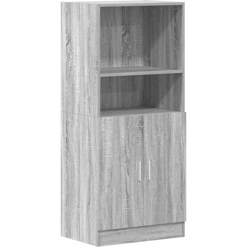 vidaXL kuhinjska omarica siva sonoma 57x41,5x131,5 cm inž. les, (22010230) Cene