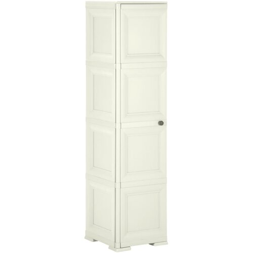Furnova Plastična omara 40x43x164 cm lesen dizajn vanilla ice, (21953859) Cene