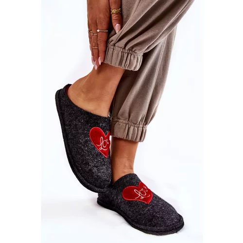 Big Star Domestic slippers KK276019 Black and Red