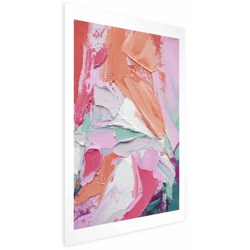  Plakat Pink Palette - vibrant shades of pink orange and green on canvas 29.7x42 Cijene