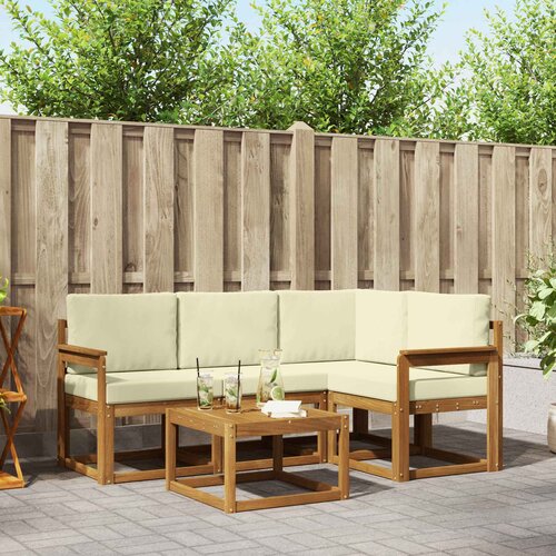  Set vanjskih sofa 5 kom. Prirodna i krem Cene