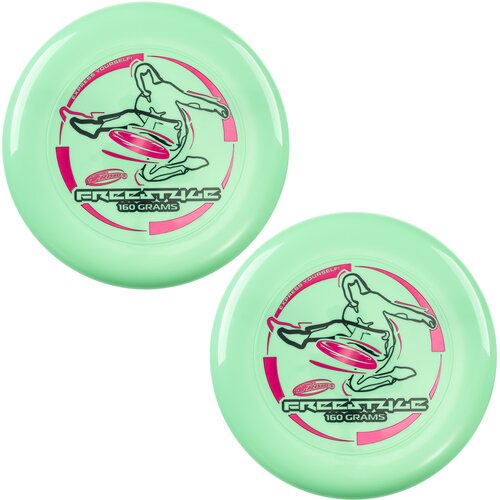 WHAM - O Frisbee Freestyle Disc 160 g, 26.67 cm, trpežen in prožen PE za plažo na prostem, družinska zabava -2 pakiranja, (22088683) Cene