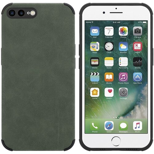 Cadorabo Case, združljiv z Apple v Emerald Green - Za&scaron;čitni pokrov iz silikona TPU z plemenito umetno seminsko zadnjo stranjo, (20596033) Cene