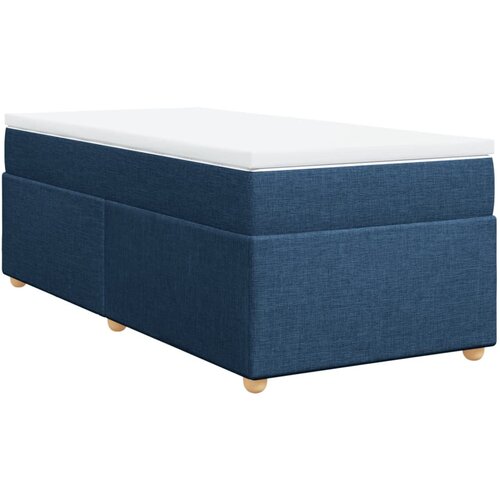 Maison Chic Box spring postelja - Vzmetna postelja z vzmetnico modra 90x200 cm blago SL24594, (21879420) Slike