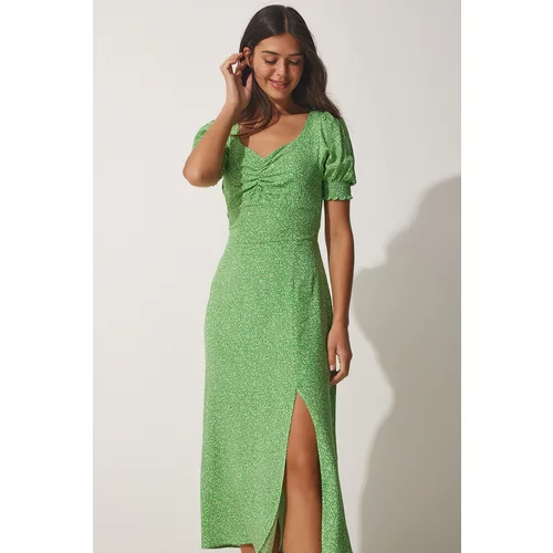 Happiness İstanbul Dress - Green - Wrapover