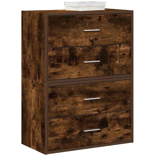  Ormari s 2 ladice 2 kom boja hrast 60x31x40cm konstruirano drvo Slike