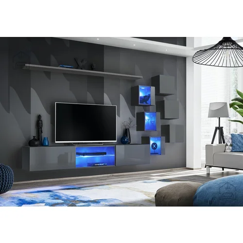 ASM Meble Dnevni TV regal Switch XXI LED - grafit