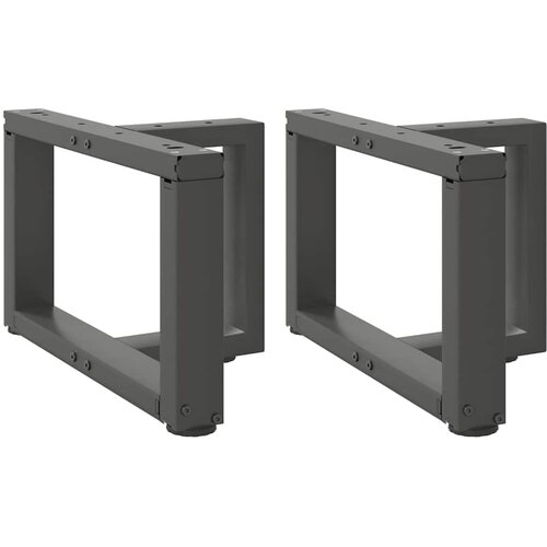 VidaXL Noge za klubsko mizico v obliki črke T 2 kosa antracit 40x25x(30-31) cm jeklo, (22124019) Slike