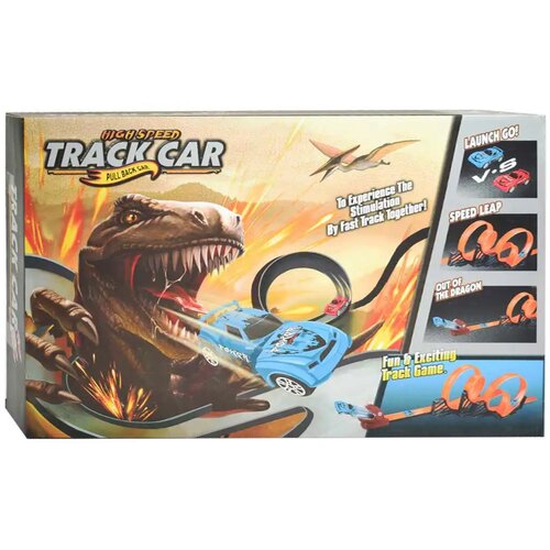 Magic Toys Track Car: Trkaća staza s dinosaurima s 2 petlje od 360 stupnjeva i 2 automobila na povlačenje 1/64 Cijene