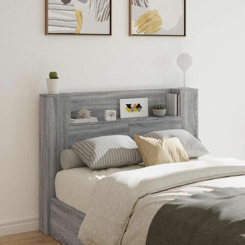 Krevetna ploča s LED-om Zidne Siva Sonoma 140 x 16 5 x 103 5 cm - Sivi hrast sonoma 140 cm Cijene