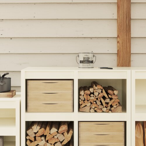 vidaXL Barva za les Bela 2.5 L Cene