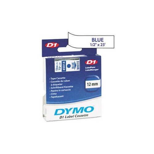 Dymo D1 Standard - Blue on White - 12mm traka za izradu naljepnica Plavo na bijelom Slike