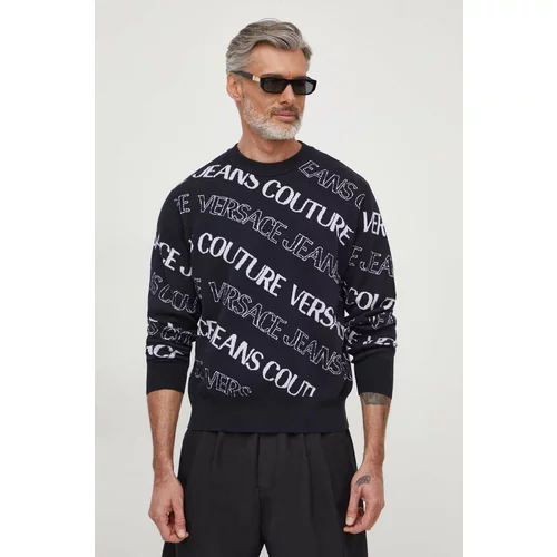 Versace Jeans Couture Pulover za muškarce, boja: crna, lagani