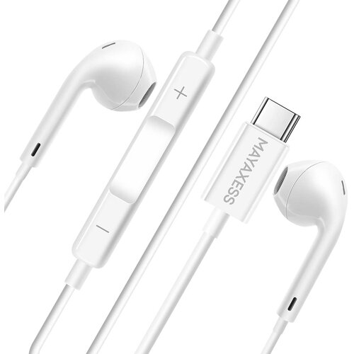Oem Mayaxess, Žične USB-C slu&scaron;alke za Galaxy S25 Edge z vgrajenim mikrofonom, Bela, (5000228750) Cene