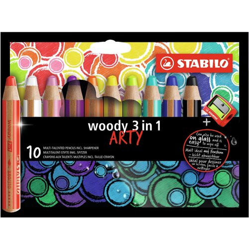 Stabilo Drvene bojice Woody 3in1 Arty 10/1 Slike