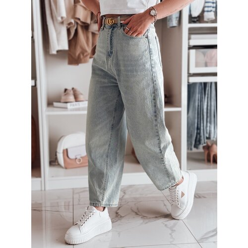 DStreet Spodnie damskie jeansowe wide leg WIDENOVA niebieskie Cene