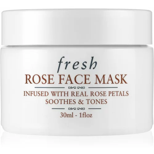 Fresh Rose Face Mask vlažilna maska za obraz iz vrtnice 30 ml