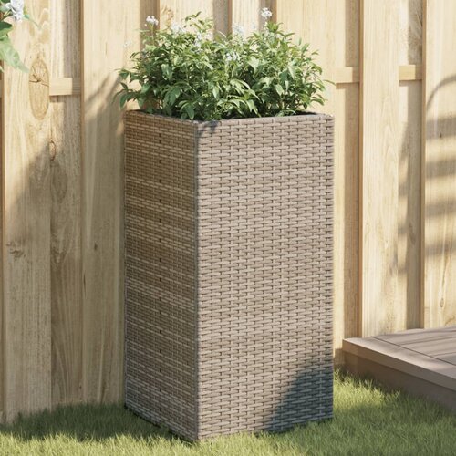  Vrtne sadilice 2 kom siva 40 x 40 x 80 cm od poliratana Slike