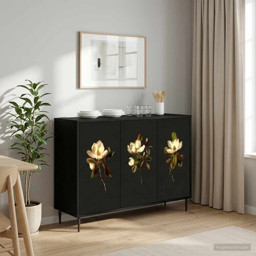 Kreveta BREMEN Crni hrast 102 x 33 x 76 cm Konstruirano drvo Cijene