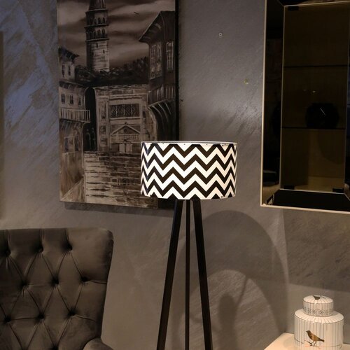 Opviq podna lampa Ayd 2802, crno-bijela Cene