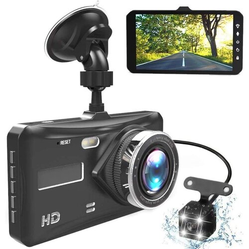  Auto Dash Cam sa rikverc kamerom i 4" ekranom na dodir Cene