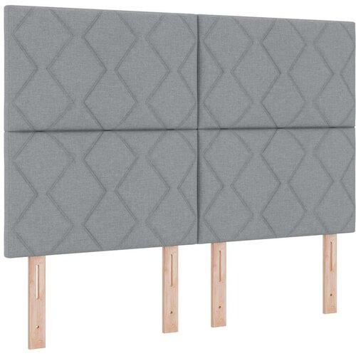 vidaXL Postelja z vzmetnico z vzmetnico Svetlo siva 160 x 200 cm blago, (5000127632) Cene