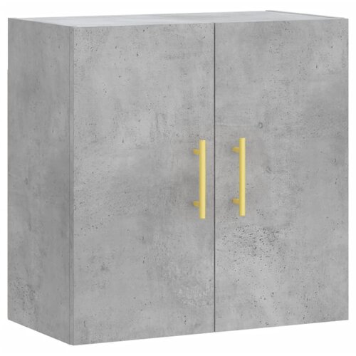 Maison Chic Stenska omarica - Zidna omarica betonsko siva 60x31x60 cm inženirski les iu95, (22062475) Slike