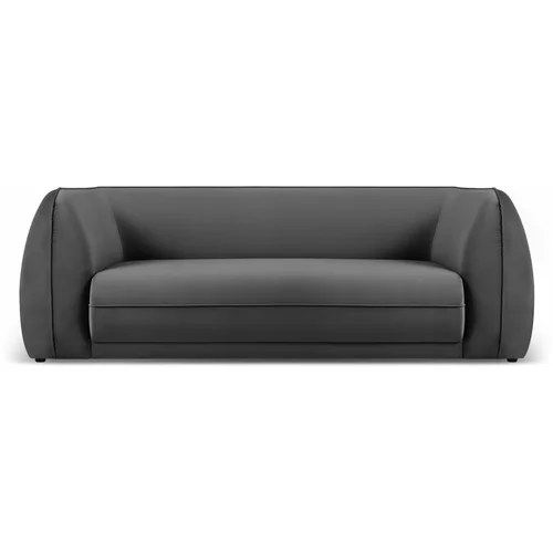 Micadoni Home Tamno siva baršunasti sofa 225 cm Lando –