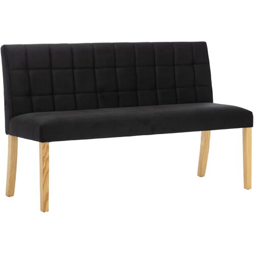 VidaXL Klop 140 cm črn žamet, (20777536) Slike