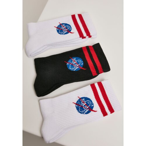 MT Accessoires NASA Insignia 3-Pack Socks White/Black/White Slike