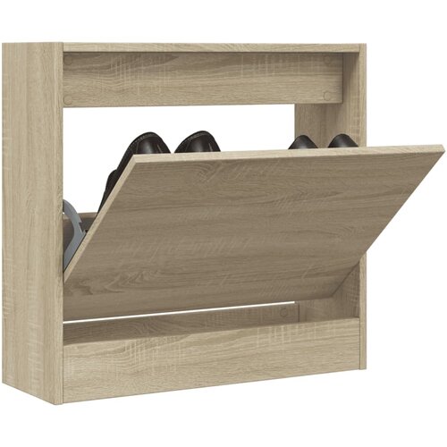 vidaXL Omarica za čevlje sonoma hrast 60x21x57 cm inženirski les Cene