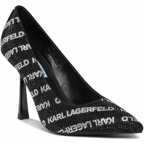 Karl Lagerfeld Čevlji z visoko peto KL31314 Črna