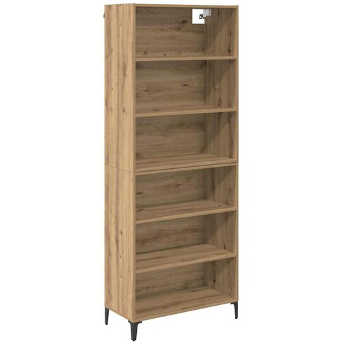 vidaXL Visok predalnik Umetni hrast 69,5 x 34 x 180 cm Konstruiran les, (5000107813) Cene