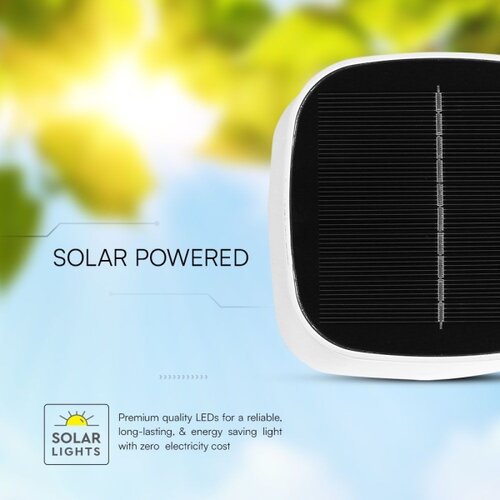  LED Solarna magnetna stona lampa LED/5W/5V 3000-6000K 3600 mAh IP65 bela Slike