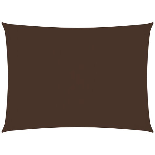 VidaXL Senčno jadro oksford blago pravokotno 5x6 m rjavo Slike