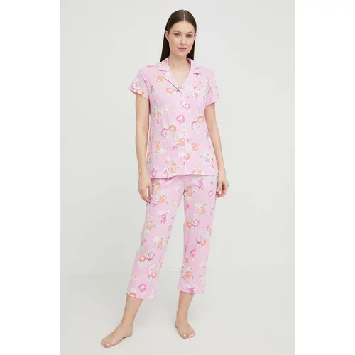 Polo Ralph Lauren Pižama ženska, vijolična barva