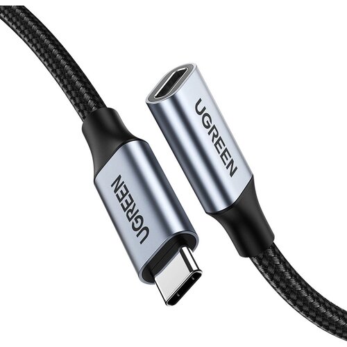 BZ Ugreen US372 USB-C - USB-C Kabel, 100W, 5A, 10Gbps, 0.5m, Siva, (22006847) Cene