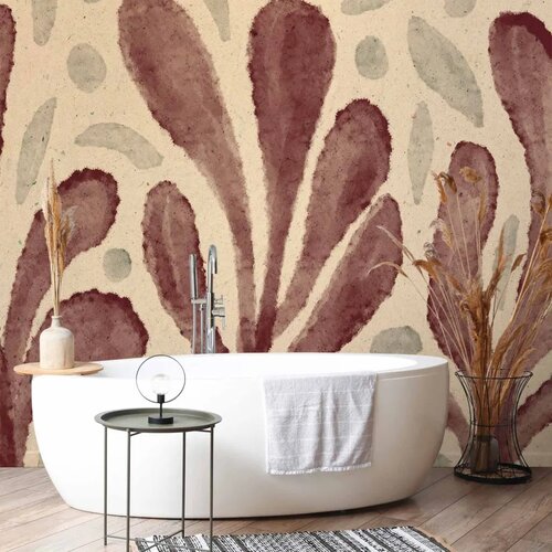  Foto tapeta - Leaves and spots &ndash; large vibrant shapes inspired by Matisse 150x105 Cijene