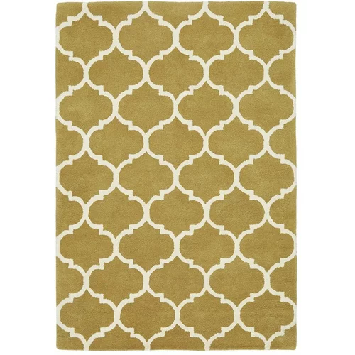 Asiatic Carpets Oker rumena ročno tkana volnena preproga 160x230 cm Albany –